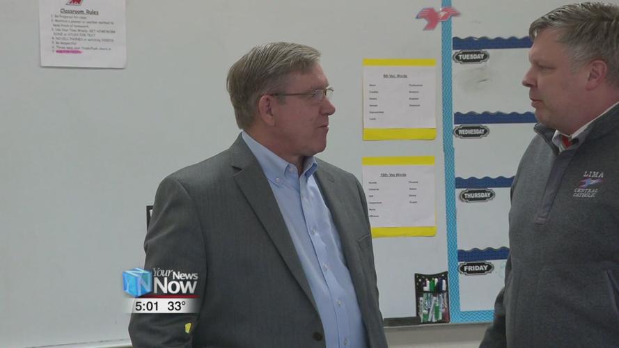 State Representative visits Lima Central Catholic with a mission to discuss his funding plan