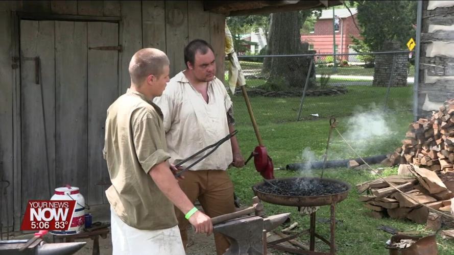 Historical reenactors set up camp at the Auglaize County Fair to offer