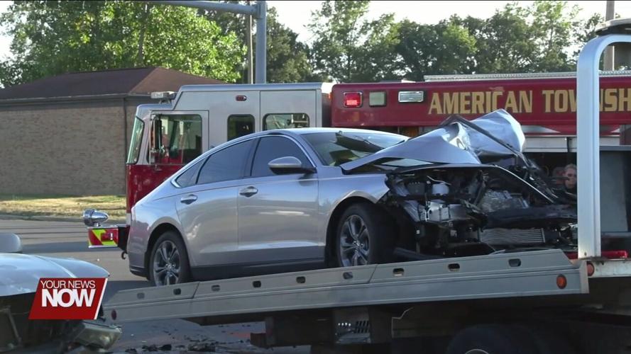 Man seriously injured in a two-vehicle crash in American Township
