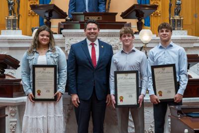 Senate President McColley honors OHSAA state wrestling champions