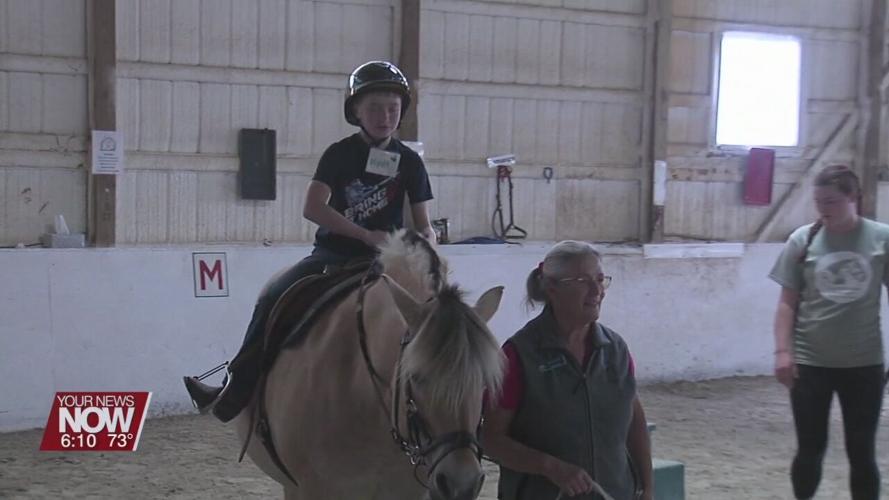 Youth learn horsemanship skills during Equestrian Therapy Program in Cridersville
