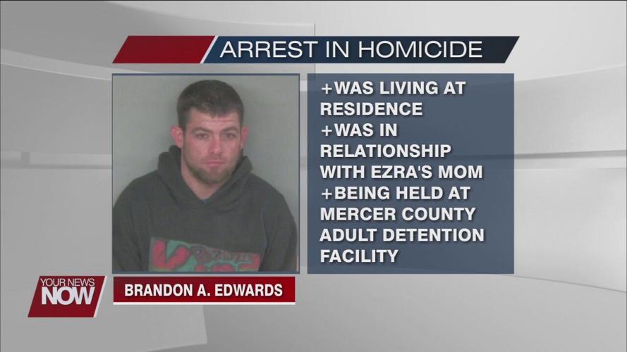 Arrest made in a homicide case of a 2-year-old Mercer County boy that died of methamphetamine intoxication in 2020