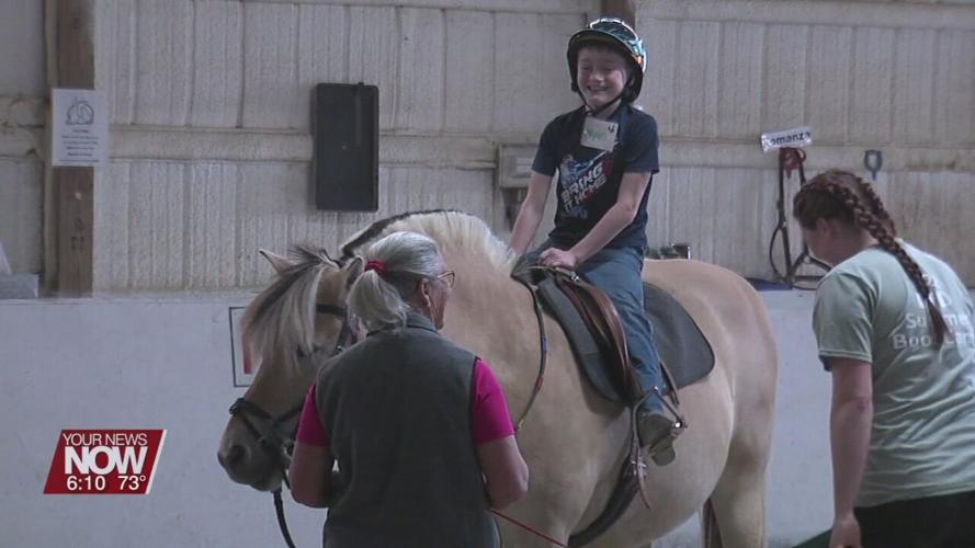 Youth learn horsemanship skills during Equestrian Therapy Program in Cridersville