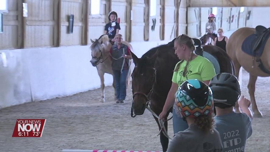 Youth learn horsemanship skills during Equestrian Therapy Program in Cridersville