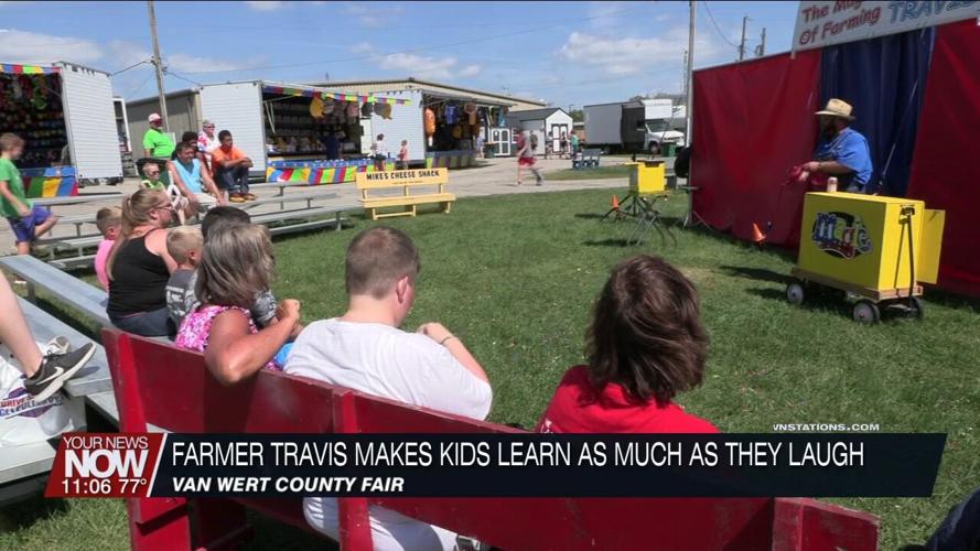 Farmer Travis uses comedy and magic to get kids interested in farming