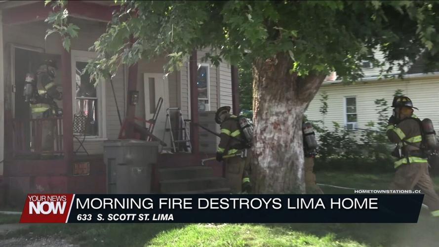 Morning fire destroys a Lima home on S. Scott Street