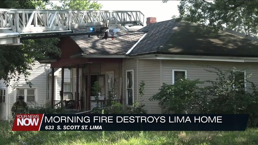 Morning fire destroys a Lima home on S. Scott Street