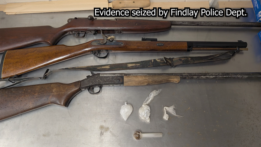 Findlay Police arrest man after drugs, stolen shotgun found in car