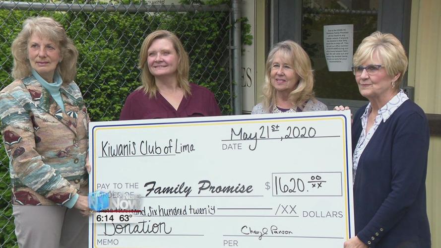 Kiwanis Club of Lima donates check to Family Promise
