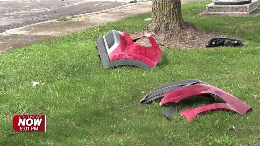 Three hospitalized after crash on the west side of Lima