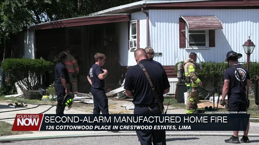 Lima Fire Department responds to a 2-alarm fire in Crestwood Estates