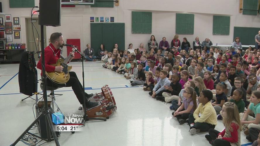 Liberty Arts Magnet has blues in their school with Gerry Hundt