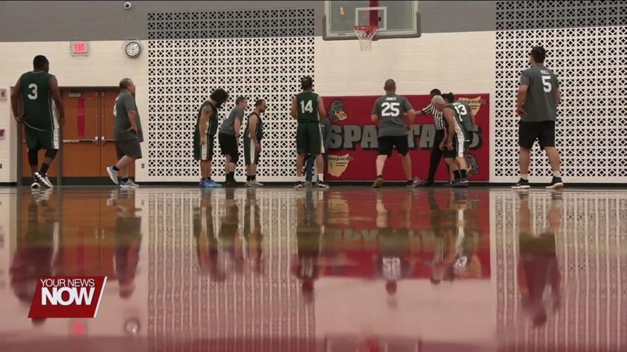 Allen County Sharks face off against first responders in fundraiser basketball game