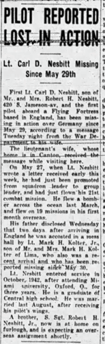 1st Lt. Carl D. Nesbitt