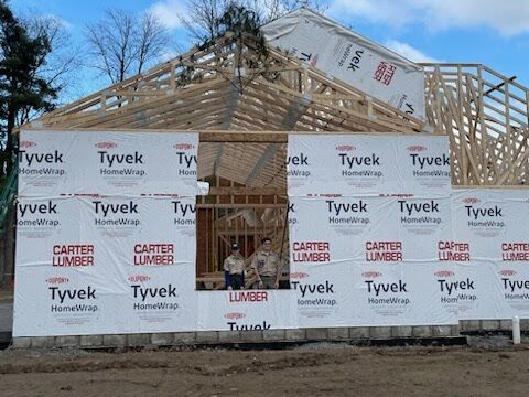 Yammine Lodge at Camp Berry Topping Out Ceremony