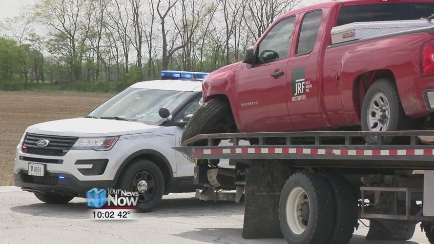 Pickup truck driver damages multiple vehicles on U.S. 30