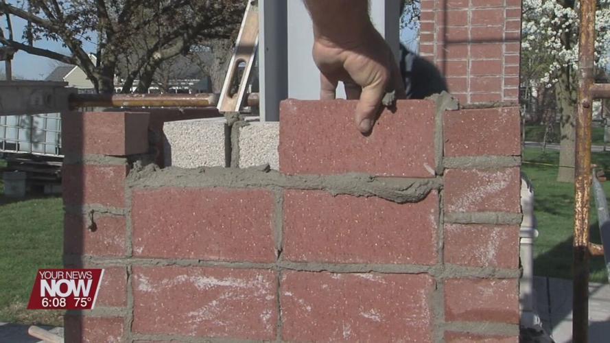 Final construction on the Legacy Park Gate in Cridersville wrapping up