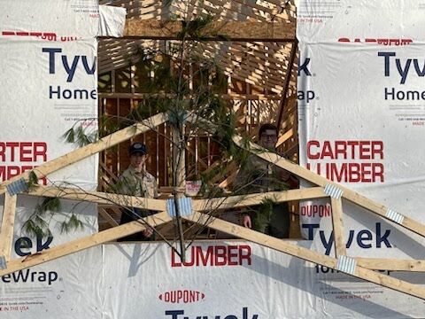 Yammine Lodge at Camp Berry Topping Out Ceremony