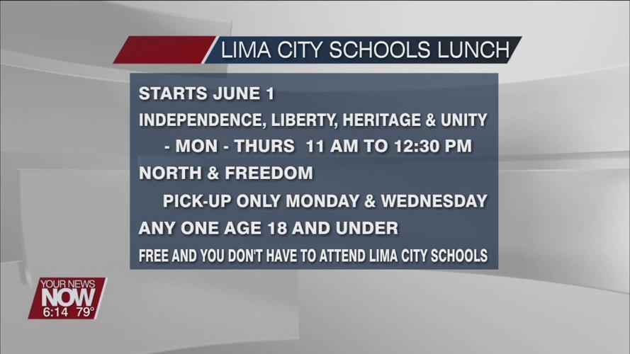 Lima City Schools offering Summer Lunch Program for area children and teens