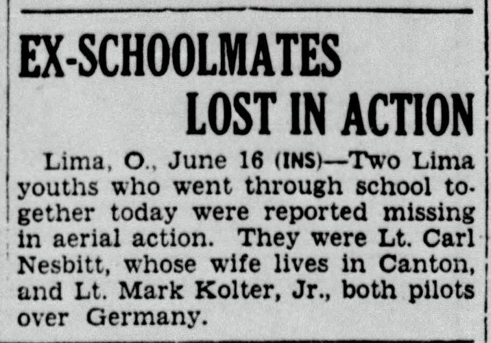 1st Lt. Carl D. Nesbitt