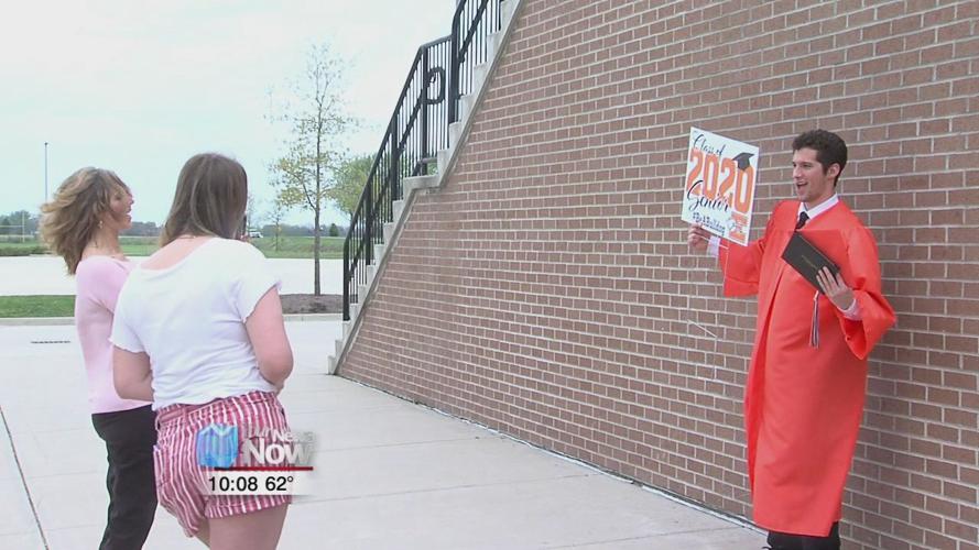Elida High School holds a special social distanced graduation ceremony