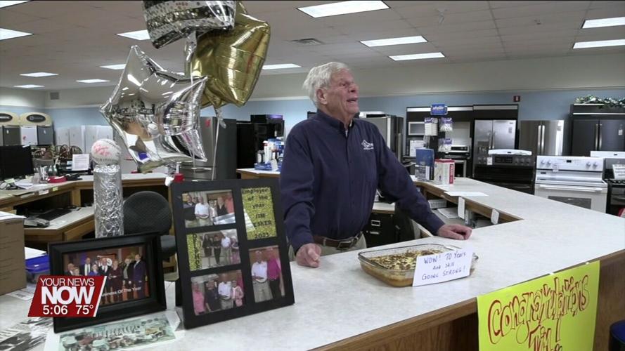 Westrich Furniture celebrates the 7 decade employment anniversary of Jim Mesker