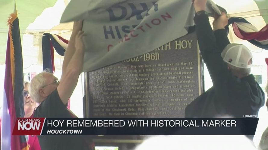 Historical marker dedicated for Major League Baseball player in Hancock County