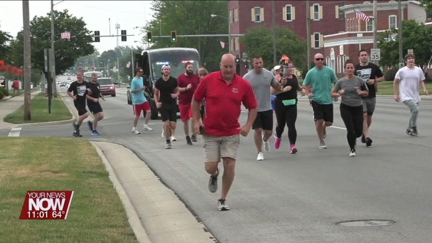 Community members and first responders come out to Torch Run to celebrate and support athletes in the upcoming Special Olympics