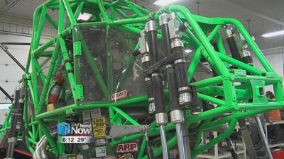 Monster Jam Trucks make a pit stop at UNOH for repairs