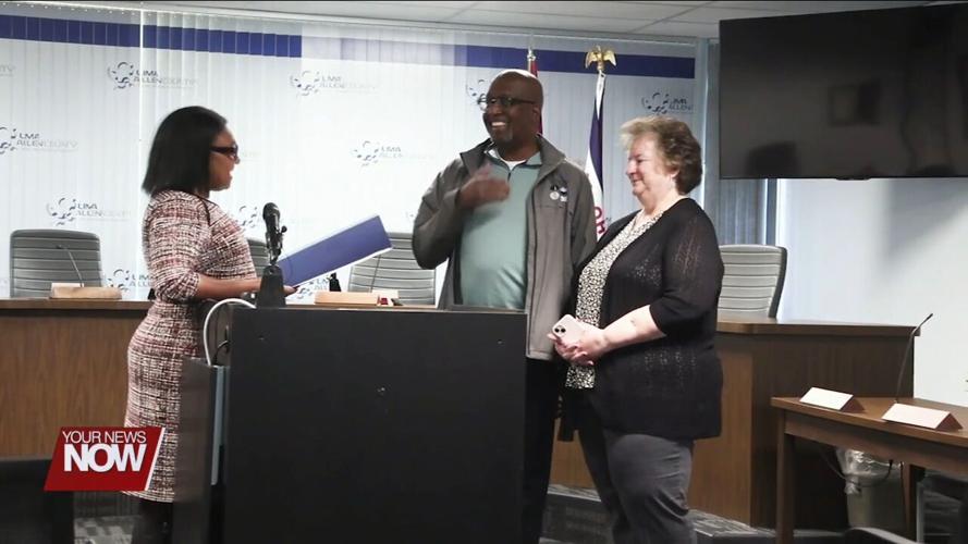 Hometown Stations Chief Videographer Phil Thomas honored at Lima Mayor Smith's weekly media briefing