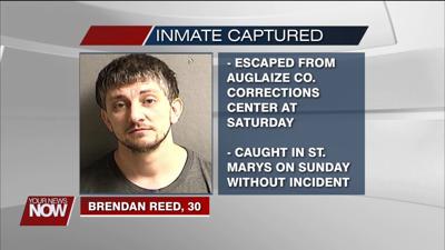 UPDATE: Missing Auglaize Co. inmate captured Sunday morning in St. Marys
