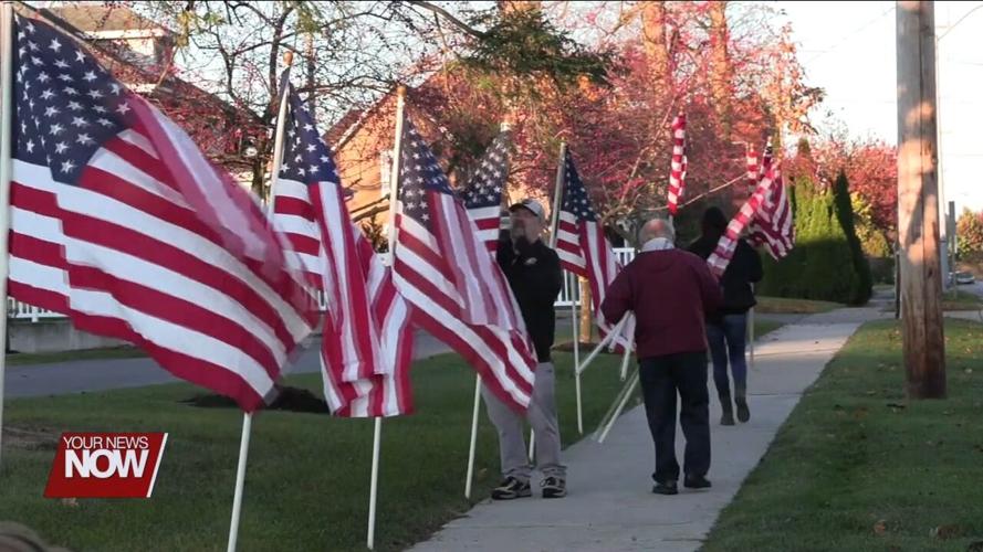 Lima Exchange Club shows tribute to local veterans with annual "Flags for Soldiers" project