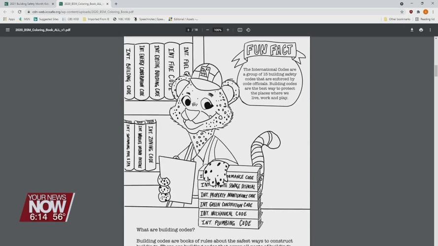 Building Safety Month with a coloring contest for kids