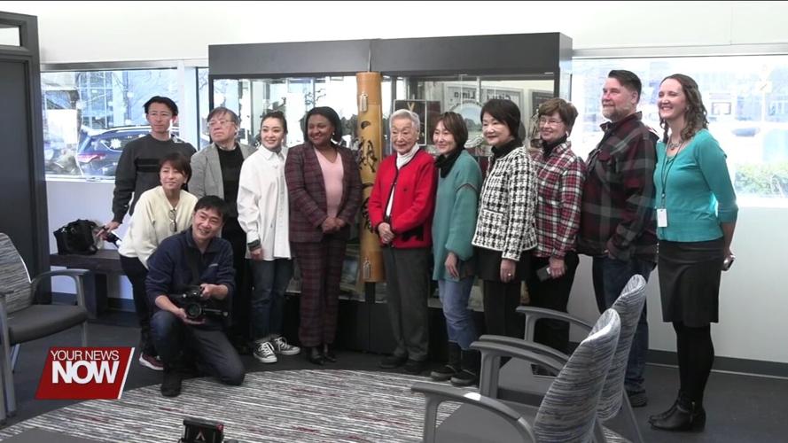 Japanese film crew producing a drama portraying the life of Keiko Hahn
