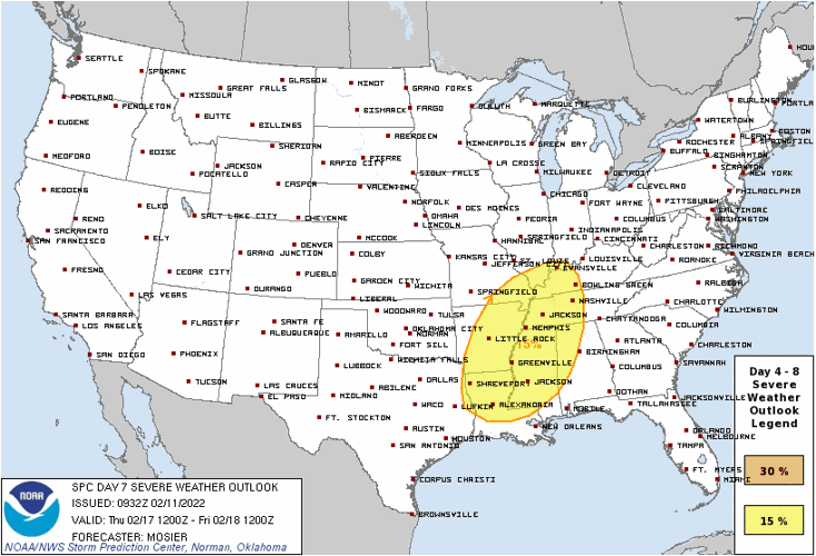 Severe Outlook February 17