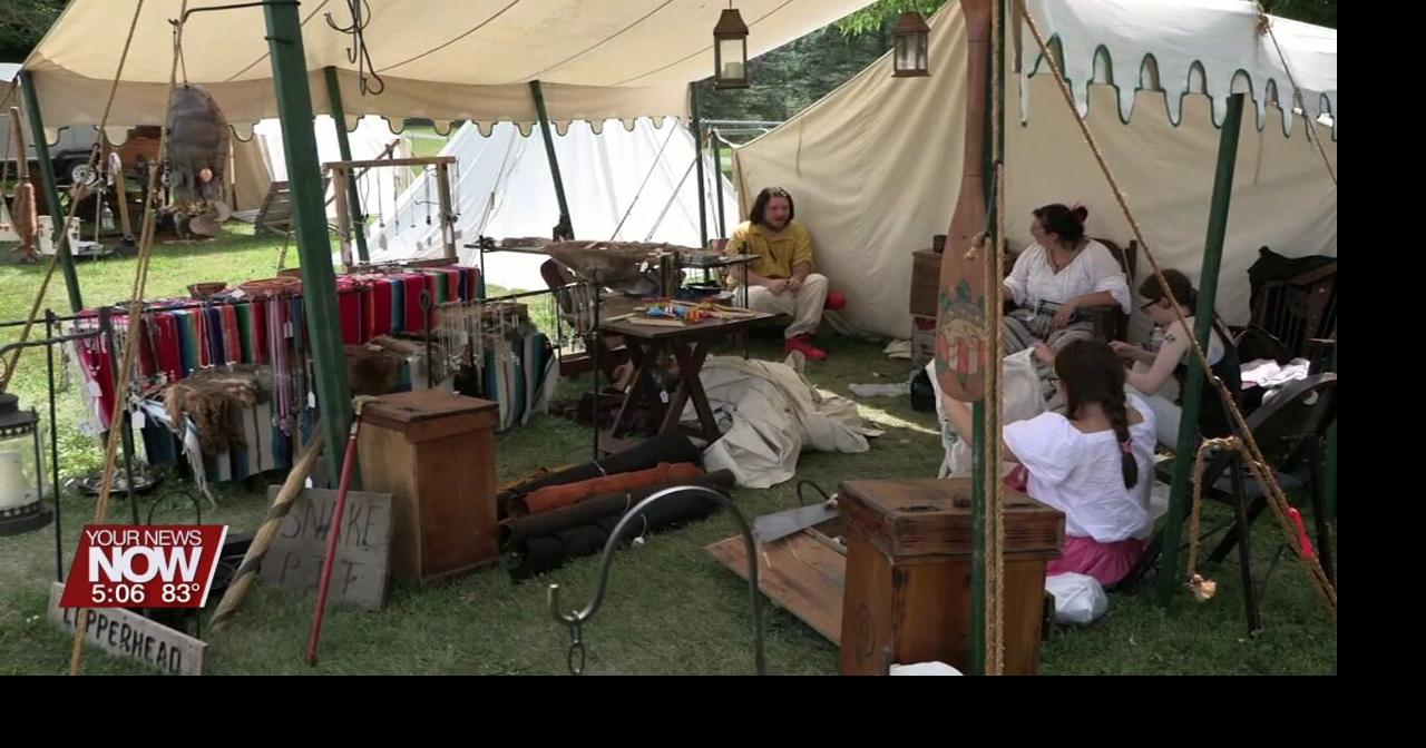 Historical reenactors set up camp at the Auglaize County Fair to offer