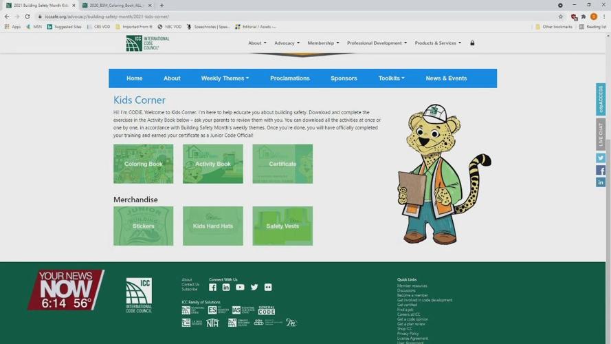Building Safety Month with a coloring contest for kids