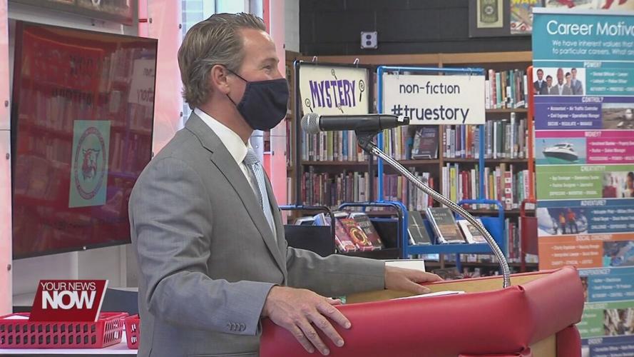 Lt. Gov. Husted speaks to Kenton students completing internships