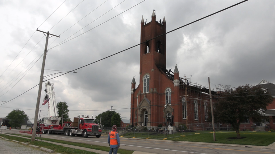 Maria Stein community coming together one day after massive church fire