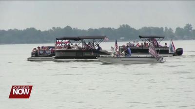 Hundreds of boaters take part in Trump Boat Parade on Indian Lake