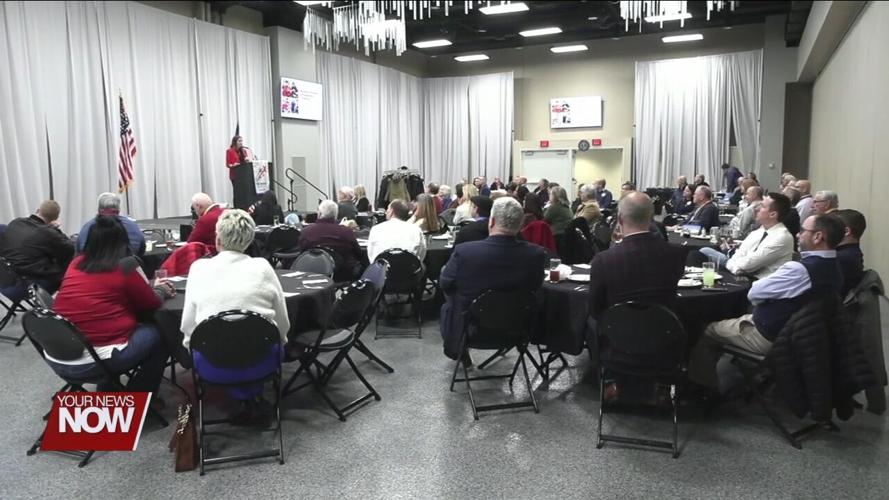 Dean and director of Ohio State Lima speaks to Rotarians