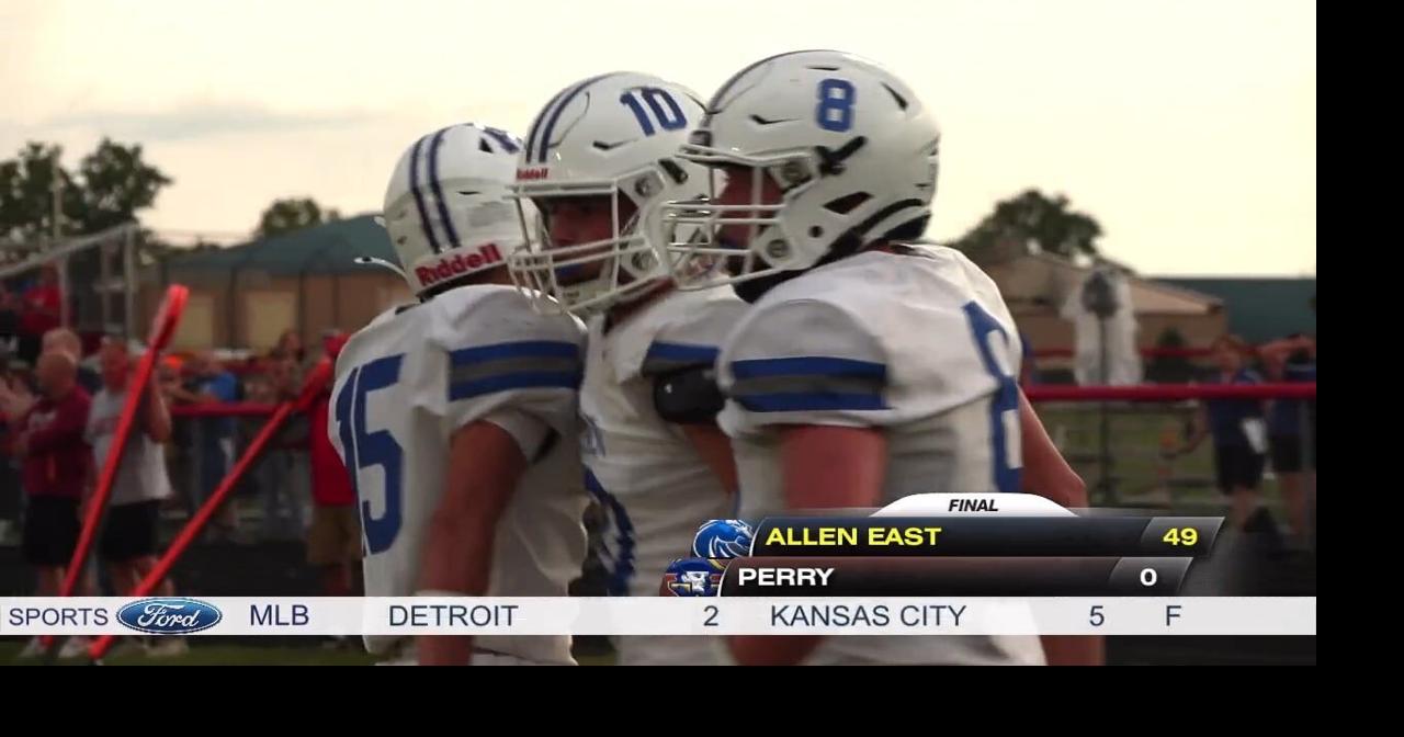 Allen East blanks Perry 49-0 in Shane Wireman's head coaching debut