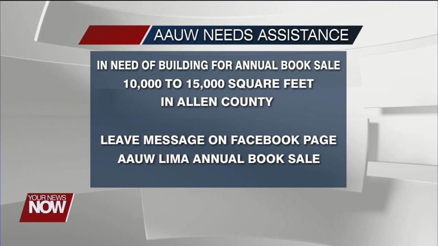 The 2024 AAUW Lima Book Sale is in jeopardy unless a new location can be found