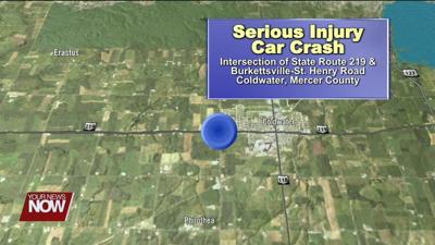 A Coldwater teen was flown to a Ft. Wayne hospital with serious injuries after a two vehicle crash