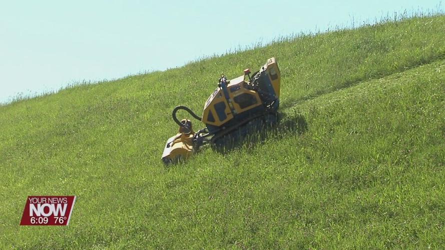 City using remote mowers to tackle high grass at reservoirs