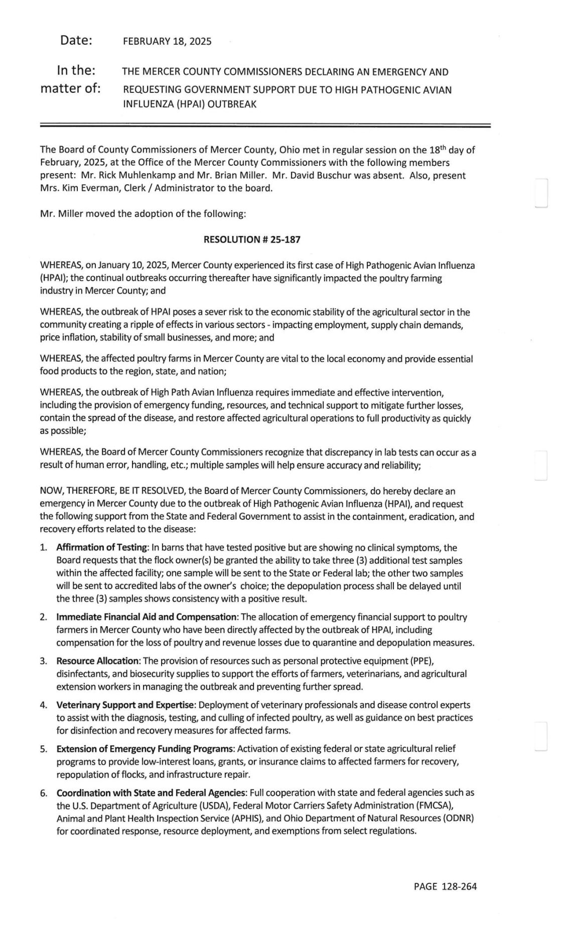 HPAI Emergency Declaration PDF