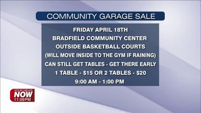 Bradfield Community Center to host spring garage sale on April 18