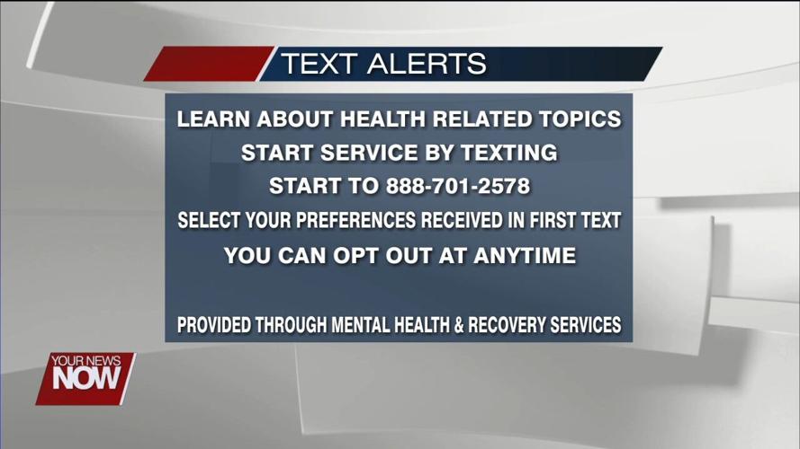 New text alert service available to help keep you informed on local health issues