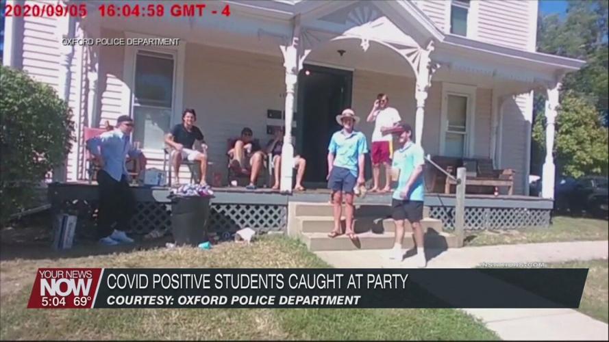 Miami of Ohio students cited for being at a party after testing positive for COVID