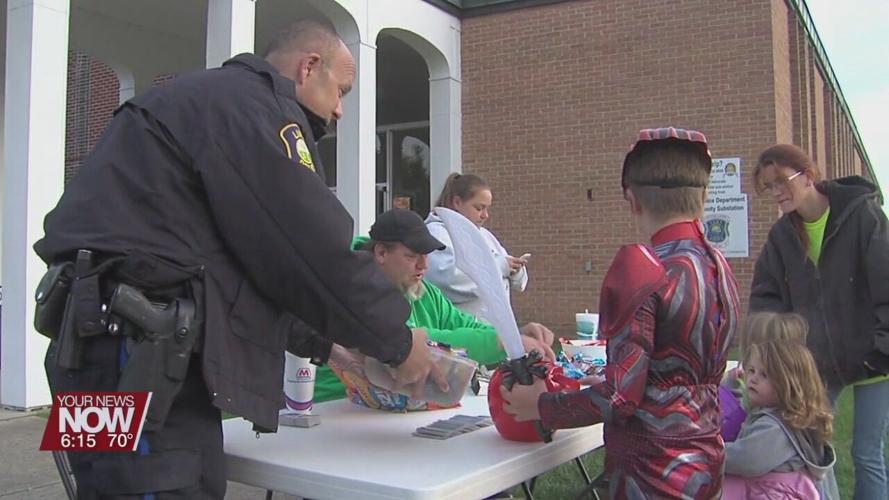 Lima Police Department holding Trick-or-Treat candy pickup